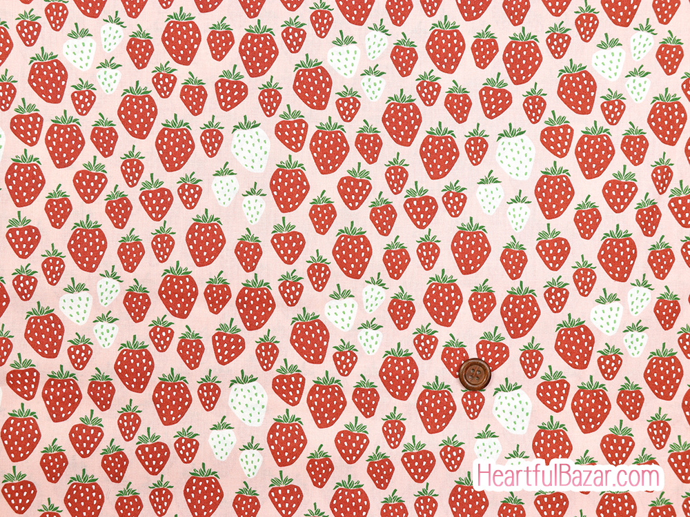 [oc]COTTON+STEEL Under the Apple Tree II いちご レッド