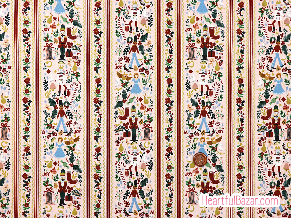 [oc]COTTON+STEEL HOLIDAY CLASSICS IV くるみ割り人形 ピンク