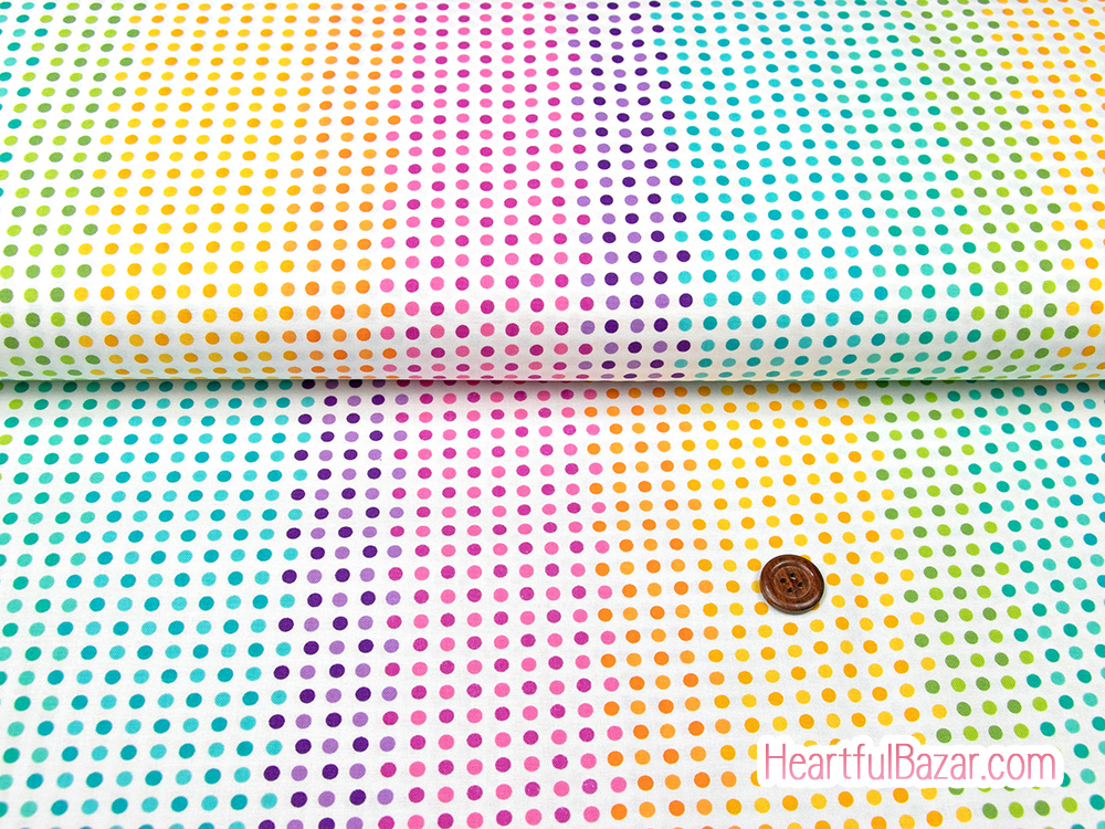(110x50)moda PETAL POWER! レインボードット
