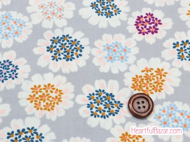 (110x30)COTTON+STEEL Steno Pool バーベナ グレー