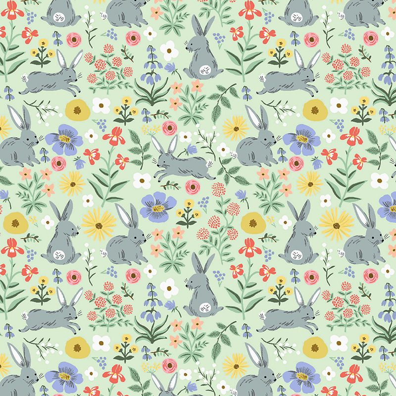 [oc]COTTON+STEEL EASTER バニー グリーン