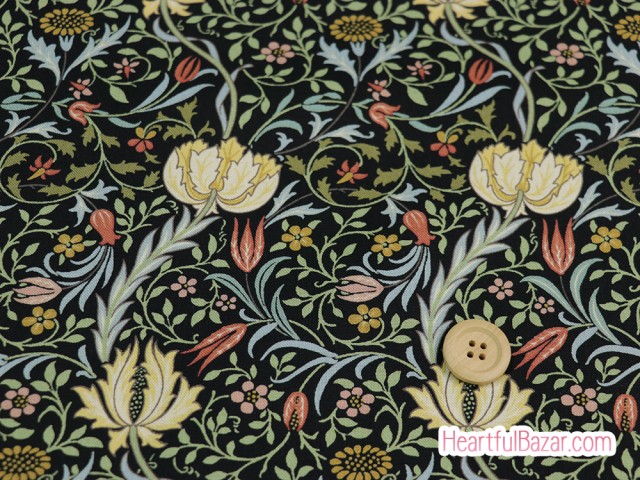 (110x44)moda Morris garden フローラ エボニー
