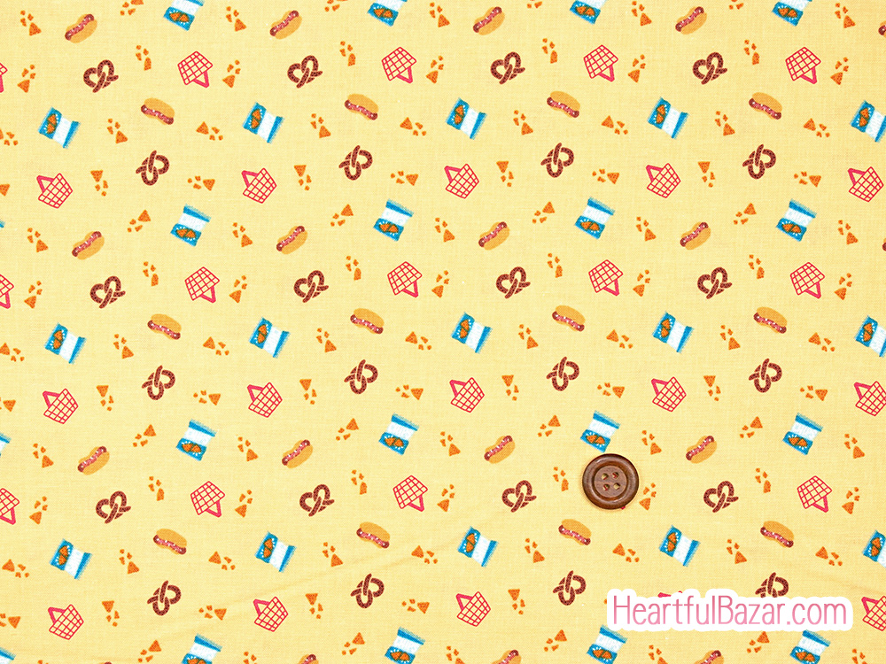 [oc]COTTON+STEEL MINI MARKET スナックタイム イエロー