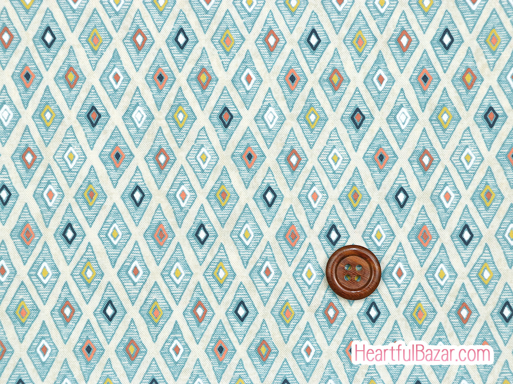 (110x161)moda Nutmeg 格子 ブルー