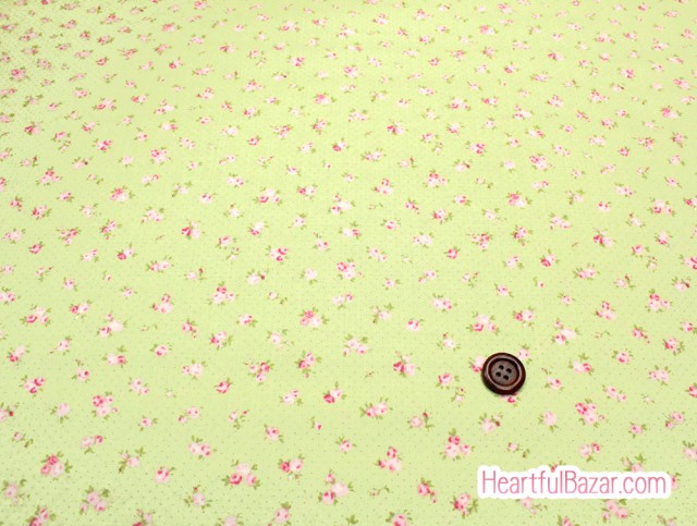 (110x64)moda Fleurs タイニーフラワー グリーン