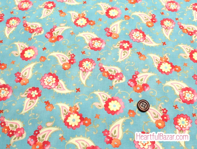 (54x50)moda Nanette ペイズリー ブルー