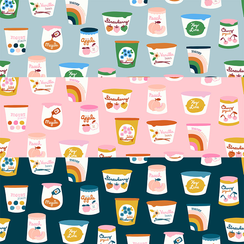(25x25)RUBY STAR SOCIETY Strawberry&Friends ヨーグルト 3枚セット