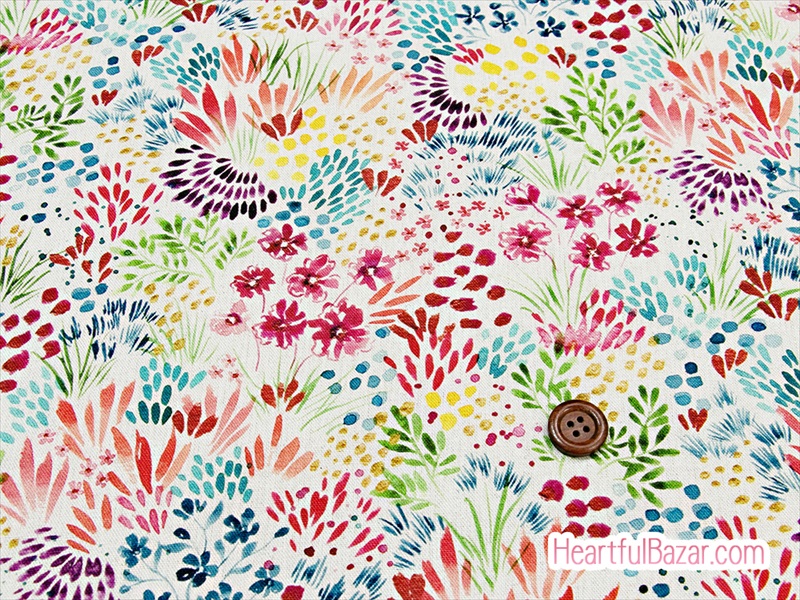 (54x50)moda Moody Bloom Linens メドウ