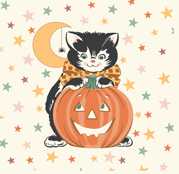 [panel]moda Kitty Corn ハロウィンパネル