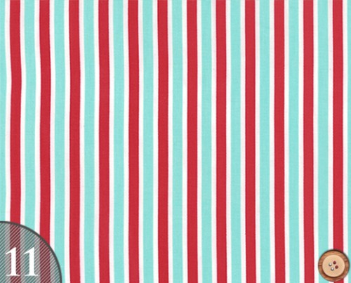 (110x22)moda Daysail アクア×レッド
