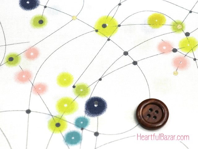 (54x50)moda Day in Paris 水彩ドット オフホワイト