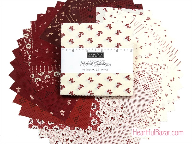 [cp]moda Redwork Gatherings 42枚セット