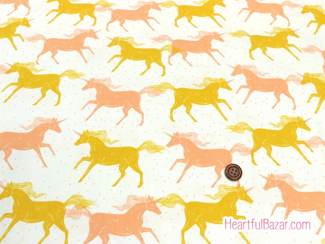 (54x50)COTTON+STEEL Magic Forest ユニコーン