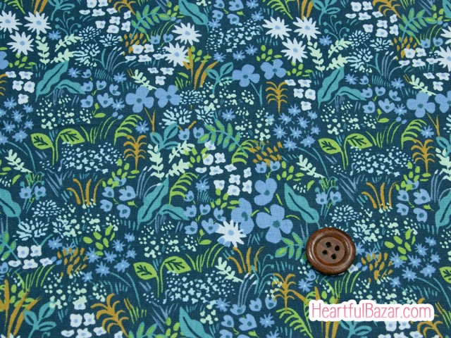 (110x52)COTTON+STEEL English Garden ブルー