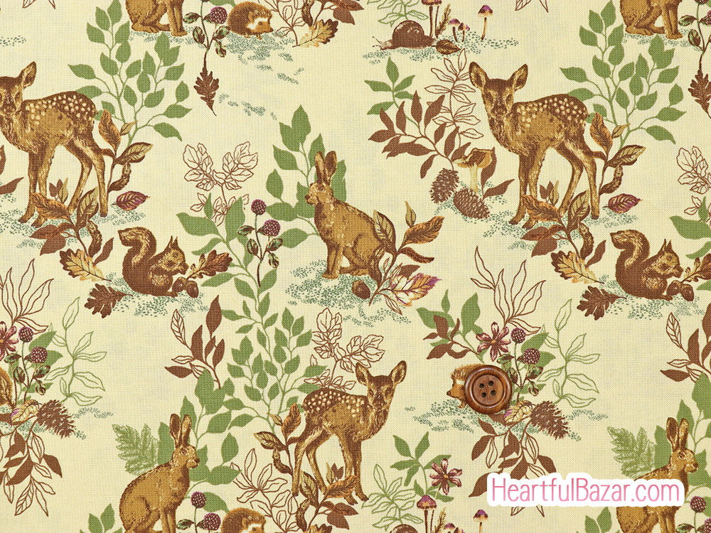 [oc]moda Autumn Forest 森の動物たち ベージュ