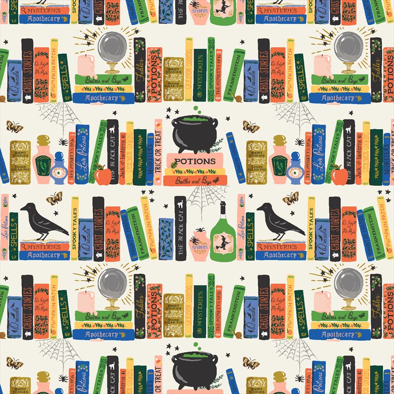 [oc]COTTON+STEEL HALLOWEEN 魔女の本棚