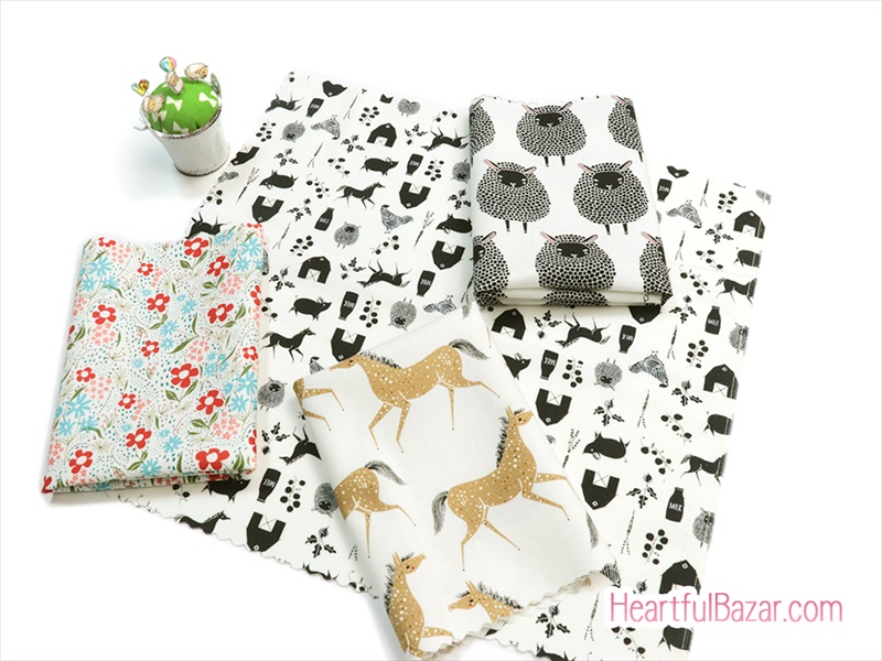 [おためし4枚セット]moda Gingiber FARM CHARM