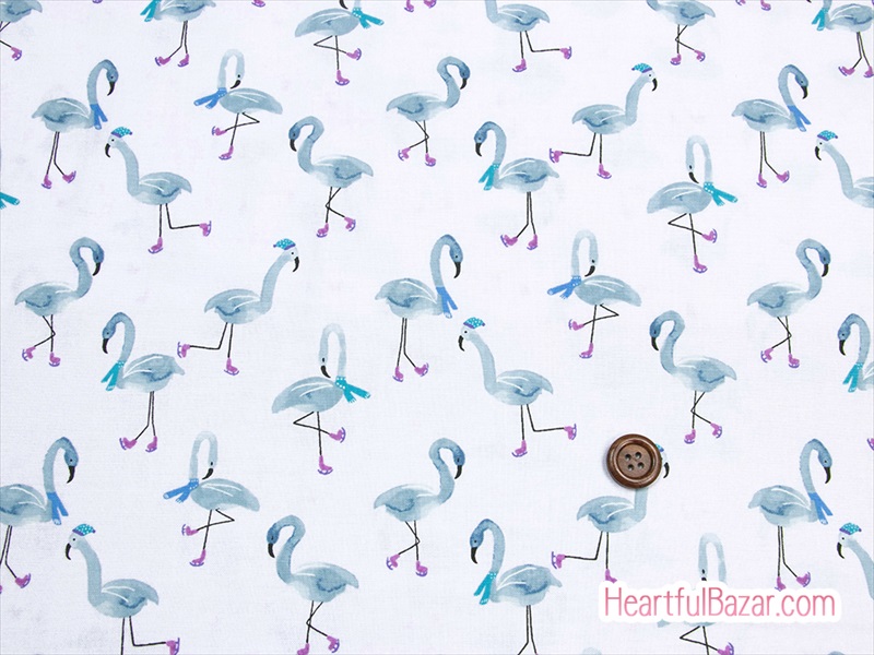 (110x51)COTTON+STEEL CHILL OUT フラミンゴ ピンク