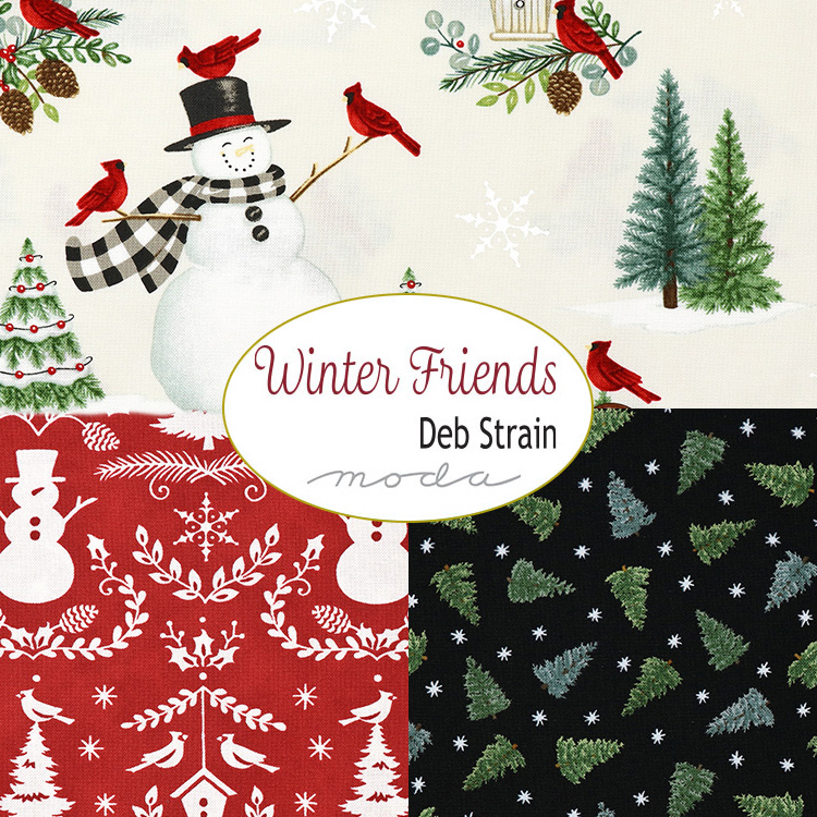 (25x25)moda Winter Friends 3枚セット