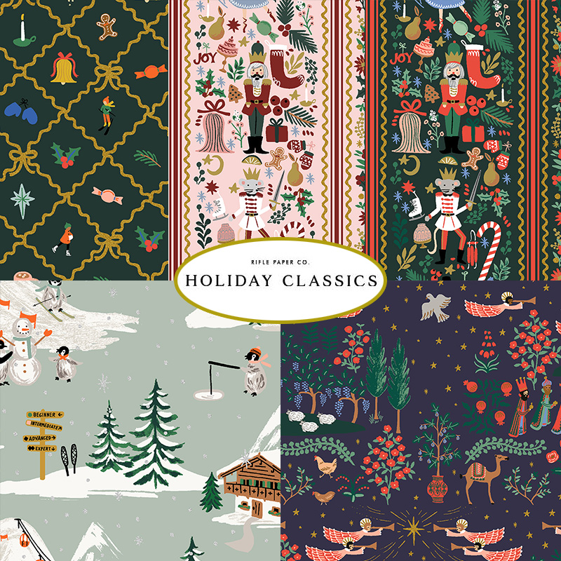 (25x25)COTTON+STEEL HOLIDAY CLASSICS IV 5枚セット