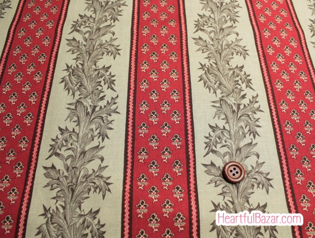 (54x50)moda Atelier De France フラワーストライプ