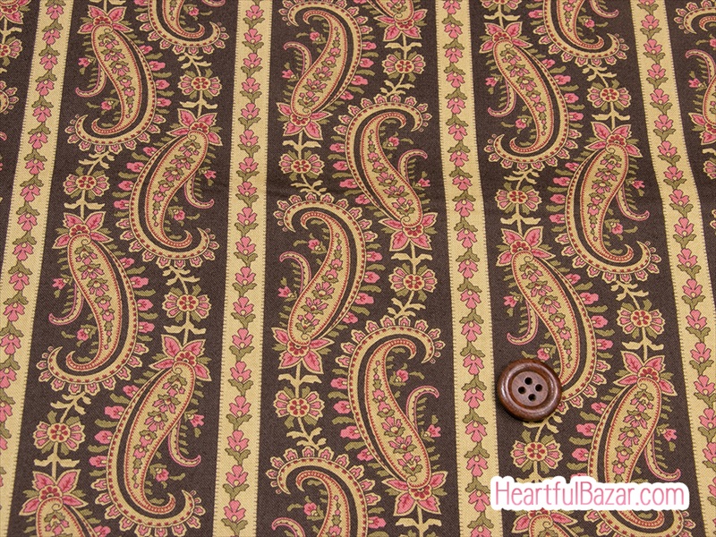 [oc]moda Rosewood ペイズリーストライプ ショコラ