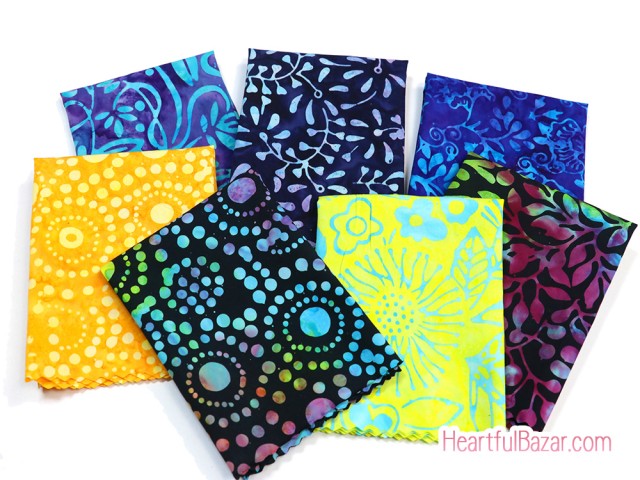 [おためし7枚セット]moda Carnival Batiks