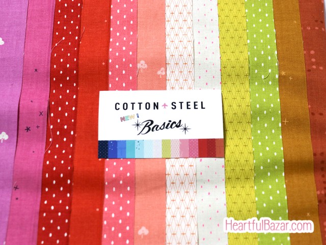 [カットクロス12枚セット]COTTON+STEEL NEW BASICS ウォーム系