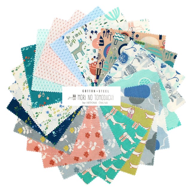 [5"]COTTON+STEEL MORi NO TOMODACHi 24枚セット