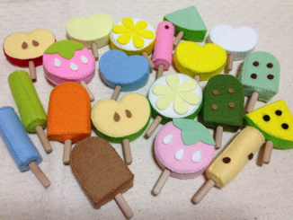フェルト ままごと アイスセット